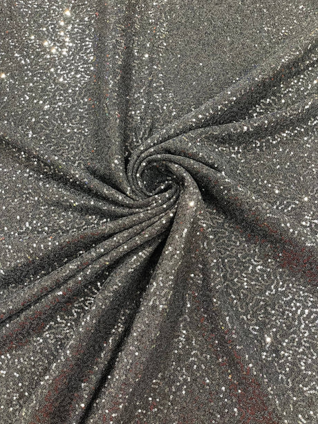 Stretch Metallic Sequin Lurex Polyester Fabric - Sequin Tinsel, 58" Width, 8 Colors (1 Yard)