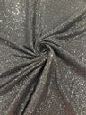 Stretch Metallic Sequin Lurex Polyester Fabric - Sequin Tinsel, 58" Width, 8 Colors (1 Yard)
