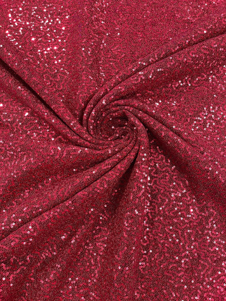 Stretch Metallic Sequin Lurex Polyester Fabric - Sequin Tinsel, 58" Width, 8 Colors (1 Yard)