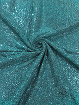 Stretch Metallic Sequin Lurex Polyester Fabric - Sequin Tinsel, 58" Width, 8 Colors (1 Yard)