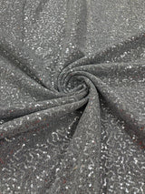 Stretch Metallic Sequin Lurex Polyester Fabric - Sequin Tinsel, 58" Width, 8 Colors (1 Yard)