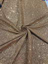 Stretch Metallic Sequin Lurex Polyester Fabric - Sequin Tinsel, 58" Width, 8 Colors (1 Yard)