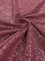 Stretch Metallic Sequin Lurex Polyester Fabric - Sequin Tinsel, 58" Width, 8 Colors (1 Yard)