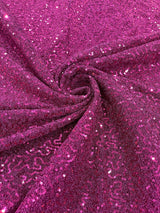 Stretch Metallic Sequin Lurex Polyester Fabric - Sequin Tinsel, 58" Width, 8 Colors (1 Yard)