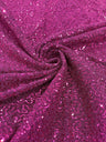 Stretch Metallic Sequin Lurex Polyester Fabric - Sequin Tinsel, 58" Width, 8 Colors (1 Yard)
