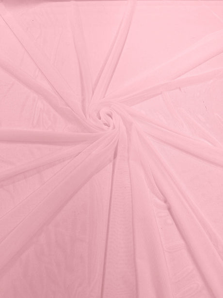 Stretch Power Mesh Nylon Spandex Fabric - Solid, 60" Width (1 Yard)