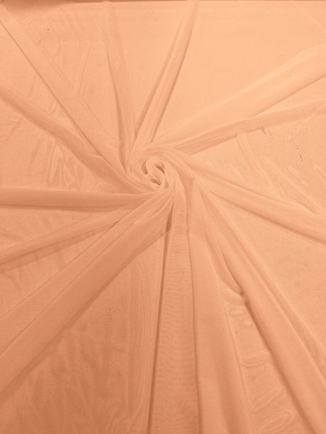 Stretch Power Mesh Nylon Spandex Fabric - Solid, 60" Width (1 Yard)