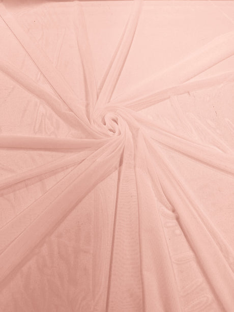 Stretch Power Mesh Nylon Spandex Fabric - Solid, 60" Width (1 Yard)