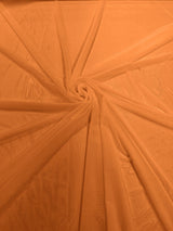Stretch Power Mesh Nylon Spandex Fabric - Solid, 60" Width (1 Yard)