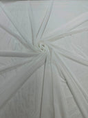 Stretch Power Mesh Nylon Spandex Fabric - Solid, 60" Width (1 Yard)