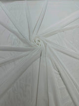 Stretch Power Mesh Nylon Spandex Fabric - Solid, 60" Width (1 Yard)