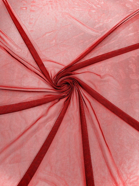 Stretch Power Mesh Nylon Spandex Fabric - Solid, 60" Width (1 Yard)