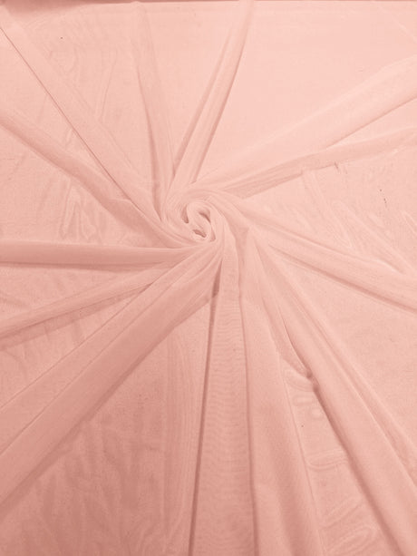 Stretch Power Mesh Nylon Spandex Fabric - Solid, 60" Width (1 Yard)