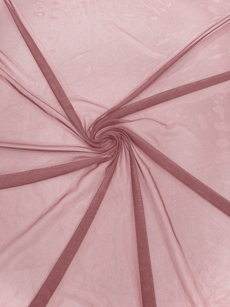 Stretch Power Mesh Nylon Spandex Fabric - Solid, 60" Width (1 Yard)