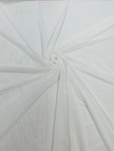 Stretch Power Mesh Nylon Spandex Fabric - Solid, 60" Width (1 Yard)