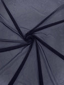Stretch Power Mesh Nylon Spandex Fabric - Solid, 60" Width (1 Yard)