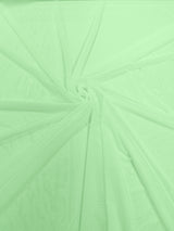 Stretch Power Mesh Nylon Spandex Fabric - Solid, 60" Width (1 Yard)