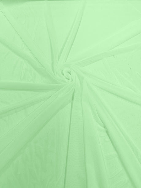 Stretch Power Mesh Nylon Spandex Fabric - Solid, 60" Width (1 Yard)