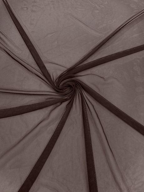 Stretch Power Mesh Nylon Spandex Fabric - Solid, 60" Width (1 Yard)