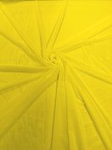 Stretch Power Mesh Nylon Spandex Fabric - Solid, 60" Width (1 Yard)