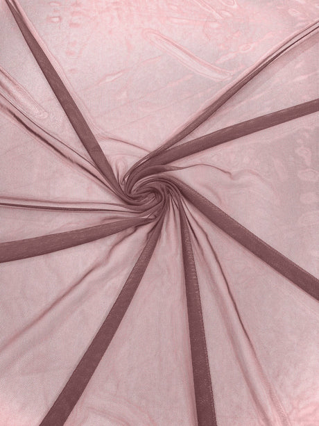 Stretch Power Mesh Nylon Spandex Fabric - Solid, 60" Width (1 Yard)