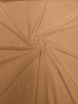 Stretch Power Mesh Nylon Spandex Fabric - Solid, 60" Width (1 Yard)