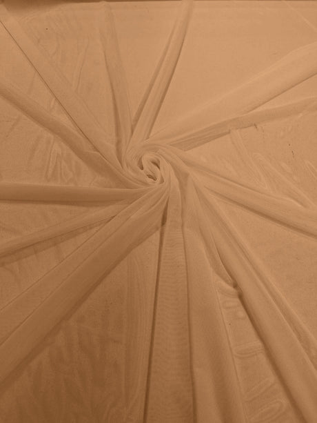 Stretch Power Mesh Nylon Spandex Fabric - Solid, 60" Width (1 Yard)