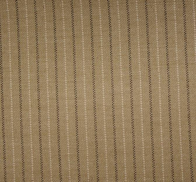 Stretch Stripe 8005 Polyester Rayon Spandex Fabric - Beige/Brown Stripe, 44/45" Width