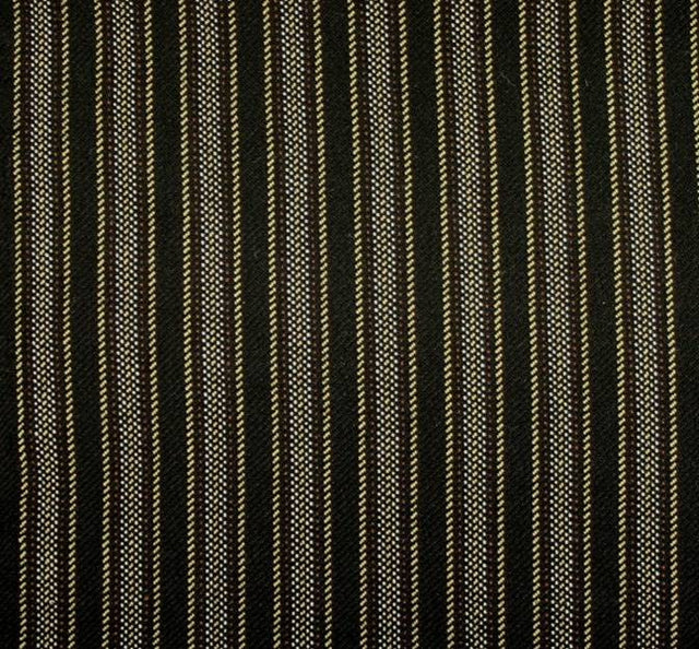 Stretch Stripe Poly/Rayon/Spandex Fabric - Black Stripe, 44/45" Width