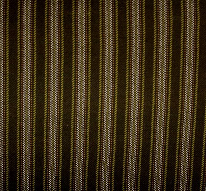 Stretch Stripe Poly/Rayon/Spx D8173 Brown 44/45" Apparel Fabric - Brown Stripe, 44/45" Width (1 Yard)