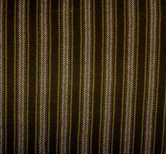 Stretch Stripe Poly/Rayon/Spx D8173 Brown 44/45" Apparel Fabric - Brown Stripe, 44/45" Width (1 Yard)