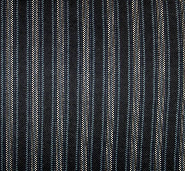 Stretch Stripe Poly/Rayon/Spx D#8173 Navy Fabric - Navy Stripe, 44/45" Width