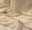 Stretch Tropical Ivory Polyester Rayon Spandex Fabric - Ivory, 57/58" Width