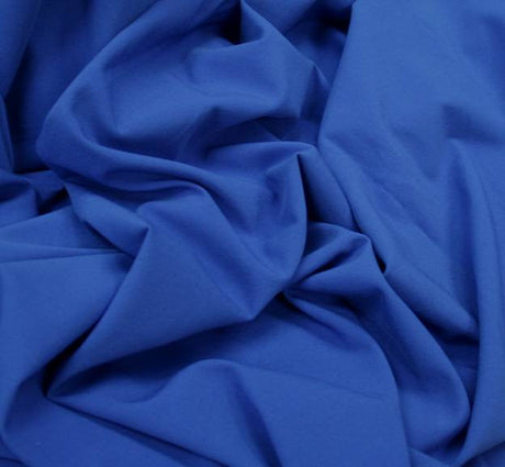 Stretch Tropical Royal Width 57/58" Polyester Rayon Spandex Fabric - Royal, Solid, 57/58" Width