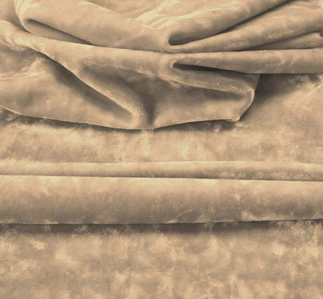 Stretch Velvet Crushed Wood 19755 - Polyester Spandex Fabric, Crushed Velvet, Wood, 58/60" Width