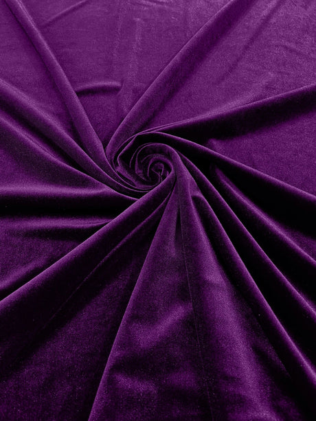 Stretch Velvet Stretch Velvet Fabric - 58" Wide, Apparel, Costumes, 90% Polyester 10% Spandex (1 Yard)