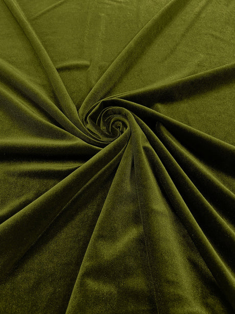 Stretch Velvet Stretch Velvet Fabric - 58" Wide, Apparel, Costumes, 90% Polyester 10% Spandex (1 Yard)