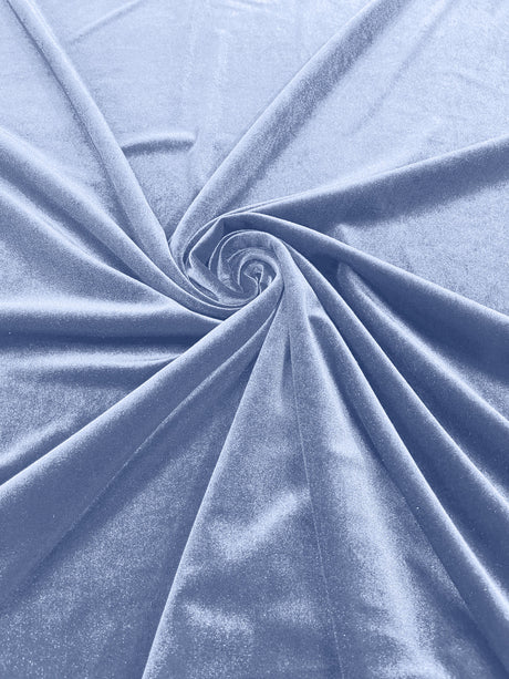 Stretch Velvet Stretch Velvet Fabric - 58" Wide, Apparel, Costumes, 90% Polyester 10% Spandex (1 Yard)