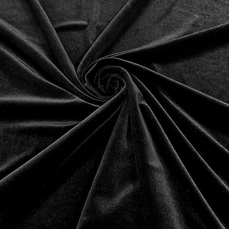 Stretch Velvet Stretch Velvet Fabric - 58" Wide, Apparel, Costumes, 90% Polyester 10% Spandex (1 Yard)