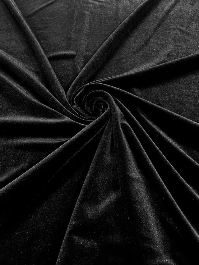 Stretch Velvet Stretch Velvet Fabric - 58" Wide, Apparel, Costumes, 90% Polyester 10% Spandex (1 Yard)