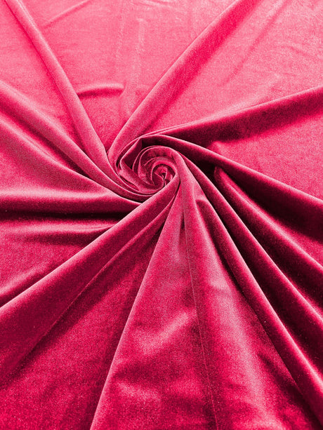 Stretch Velvet Stretch Velvet Fabric - 58" Wide, Apparel, Costumes, 90% Polyester 10% Spandex (1 Yard)