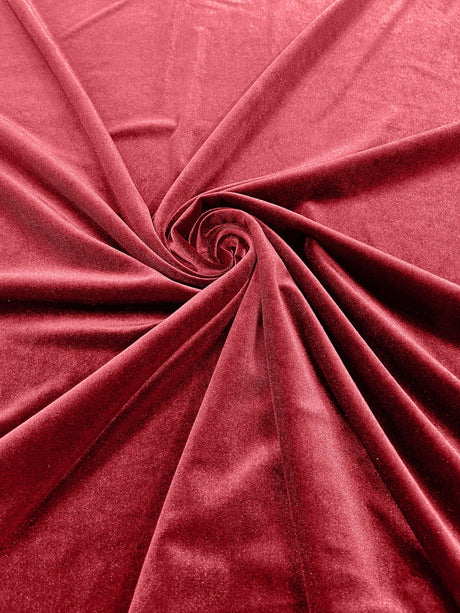 Stretch Velvet Stretch Velvet Fabric - 58" Wide, Apparel, Costumes, 90% Polyester 10% Spandex (1 Yard)