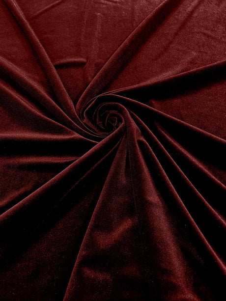 Stretch Velvet Stretch Velvet Fabric - 58" Wide, Apparel, Costumes, 90% Polyester 10% Spandex (1 Yard)