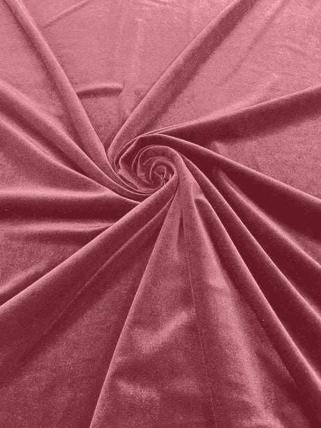 Stretch Velvet Stretch Velvet Fabric - 58" Wide, Apparel, Costumes, 90% Polyester 10% Spandex (1 Yard)