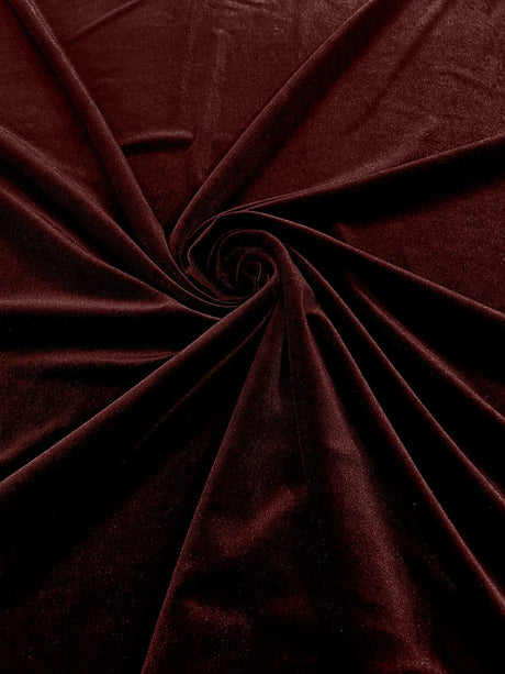 Stretch Velvet Stretch Velvet Fabric - 58" Wide, Apparel, Costumes, 90% Polyester 10% Spandex (1 Yard)