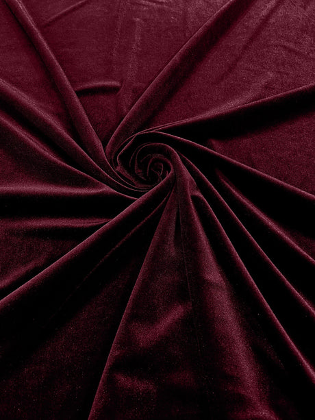Stretch Velvet Stretch Velvet Fabric - 58" Wide, Apparel, Costumes, 90% Polyester 10% Spandex (1 Yard)