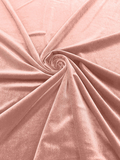 Stretch Velvet Stretch Velvet Fabric - 58" Wide, Apparel, Costumes, 90% Polyester 10% Spandex (1 Yard)