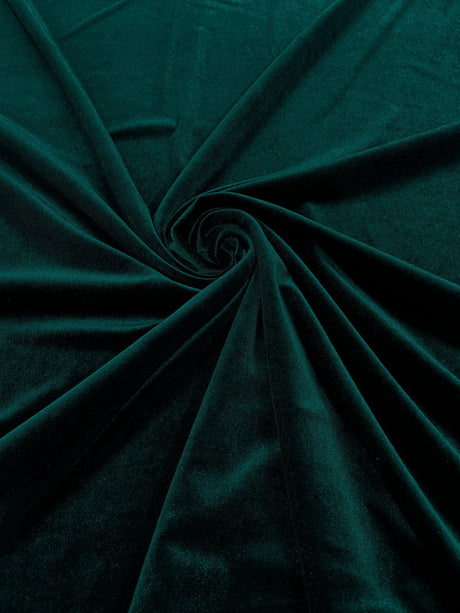 Stretch Velvet Stretch Velvet Fabric - 58" Wide, Apparel, Costumes, 90% Polyester 10% Spandex (1 Yard)