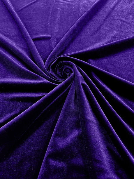 Stretch Velvet Stretch Velvet Fabric - 58" Wide, Apparel, Costumes, 90% Polyester 10% Spandex (1 Yard)