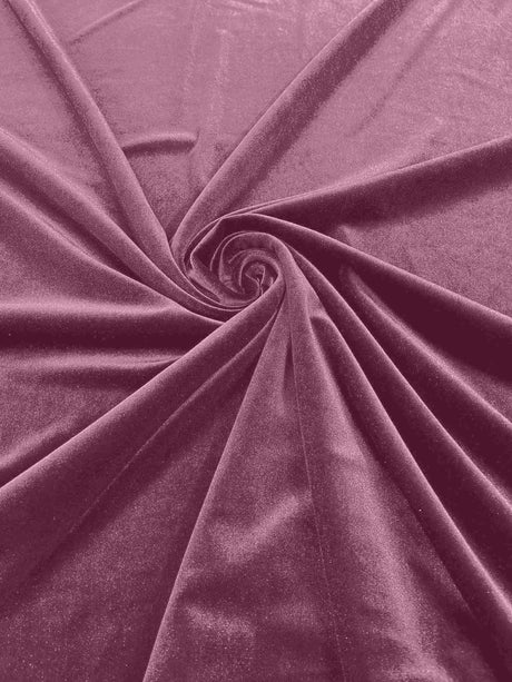 Stretch Velvet Stretch Velvet Fabric - 58" Wide, Apparel, Costumes, 90% Polyester 10% Spandex (1 Yard)